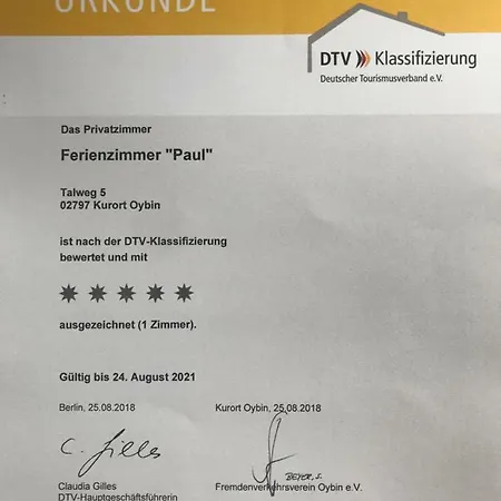 Проживание в семье Ute's Feriendomizil Курорт-Ойбин